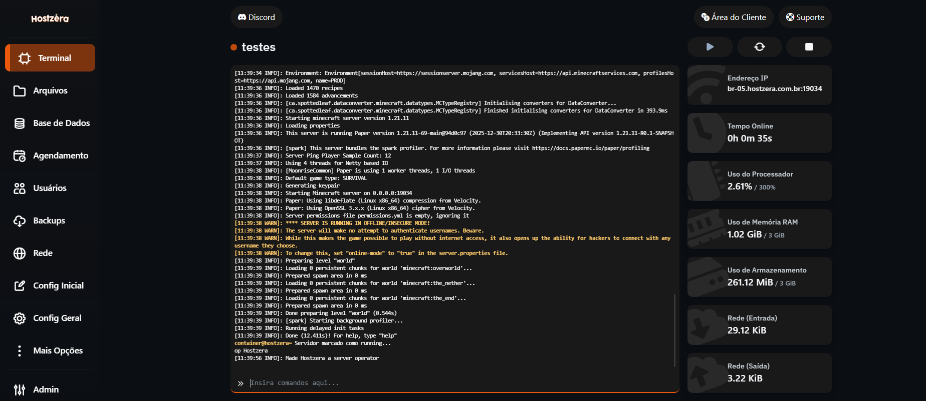 Server-icon na Hostzera